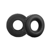 Cuscinetti auricolari di ricambio per Sennheiser HD25, SP 25-1 II, PC150, Memory foam and PU leather, Black, 1 paio