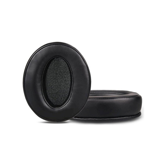 Cuscinetti auricolari di ricambio per Sennheiser HD4.50, HD450, Memory foam and Leather, Black, 1 paio