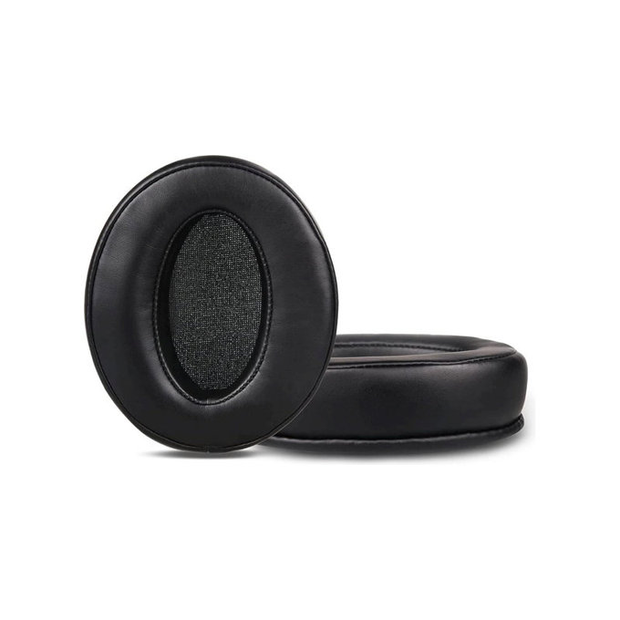 Cuscinetti auricolari di ricambio per Sennheiser HD4.50, HD450, Memory foam and Leather, Black, 1 paio