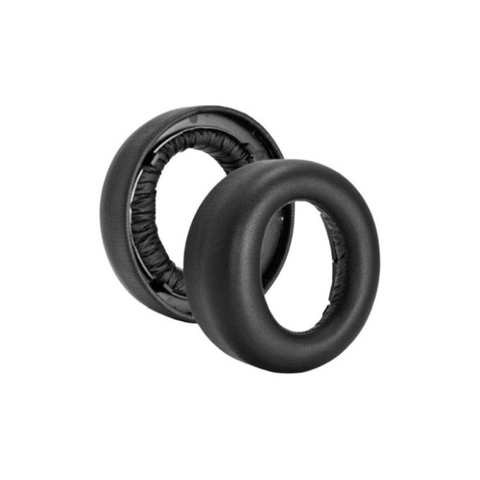 Cuscinetti auricolari di ricambio per Sony PlayStation 5 Pulse Elite, Memory Foam and Leather, Black, 1 paio