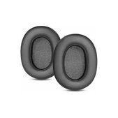 Cuscinetti auricolari di ricambio per Sony ULT Wear, Memory Foam and Leather, Black, 1 paio