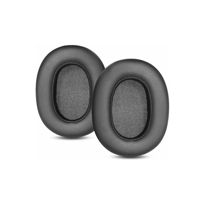 Cuscinetti auricolari di ricambio per Sony ULT Wear, Memory Foam and Leather, Black, 1 paio