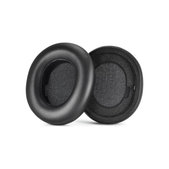 Cuscinetti auricolari di ricambio per Steelseriess Nova Pro, Memory foam and PU leather, Black, 1 paio