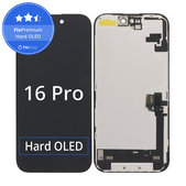 Schermo Hard OLED per iPhone 16, Vetro touch con cornice, FixPremium