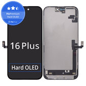 Schermo Hard OLED per iPhone 16 Plus, Vetro touch con cornice, FixPremium