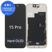 Schermo Hard OLED per iPhone 15 Pro, Vetro touch con cornice, FixPremium