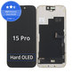 Schermo Hard OLED per iPhone 15 Pro, Vetro touch con cornice, FixPremium