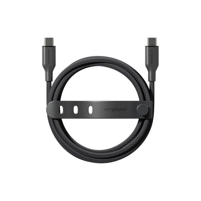 Cavo USB-C, 60 W, Racing, 1, 2 m, Space Black, PanzerGlass