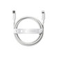 Cavo USB-C/Lightning, 60 W, Racing, 1, 2 m, Bianco argento, PanzerGlass