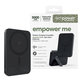 PowerBank wireless 5000 mAh, con supporto rotante 20 W, compatibile con MagSafe, Qi2/USB-C, Black spazio, empower