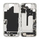 Telaio centrale con pulsanti di accensione, volume e fotocamera per iPhone 16, White