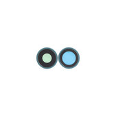 Lente fotocamera posteriore con frame 2 pz per iPhone 16, 16 Plus, Teal