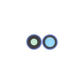 Lente fotocamera posteriore con frame 2 pz per iPhone 16, 16 Plus, Ultramarine