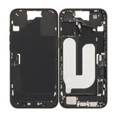 Telaio centrale con pulsanti di accensione, volume e fotocamera per iPhone 16 Plus, Black