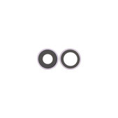 Lente fotocamera posteriore con frame 2 pz per iPhone 17, Lavender