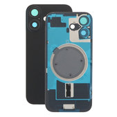 Vetro della scocca posteriore per iPhone 17, Black, con lente fotocamera, piastra metallica e magneti MagSafe