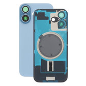 Vetro della scocca posteriore per iPhone 17, Mist Blue, con lente fotocamera, piastra metallica e magneti MagSafe
