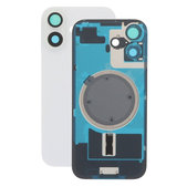 Vetro della scocca posteriore per iPhone 17, White, con lente fotocamera, piastra metallica e magneti MagSafe