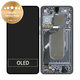Schermo per Samsung S25 Edge, Titanium Jetblack, Vetro touch con cornice, GH82-37224C, Genuine Service Pack