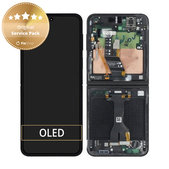 Schermo per Samsung Z Flip 7 FE F761B, Black, Vetro touch con cornice, GH82-37734A, Genuine Service Pack
