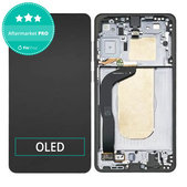 Schermo OLED per Samsung S25 Edge, Titanium Jetblack, Vetro touch con cornice