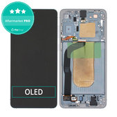 Schermo OLED per Samsung S25 Edge, Titanium Silver, Vetro touch con cornice