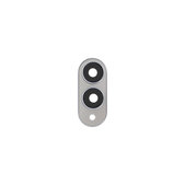 Lente fotocamera posteriore con frame per Samsung S25 Edge, Titanium Silver