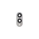 Lente fotocamera posteriore con frame per Samsung S25 Edge, Titanium Silver
