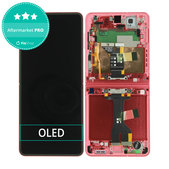 Schermo OLED per Samsung Z Flip 7 F766B, Coralred, Vetro touch con cornice