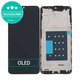 Schermo OLED per Samsung A17 A176B, Black, Vetro touch con cornice