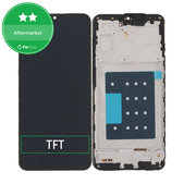 Schermo per Samsung A17 A176B, Black, Vetro touch con cornice