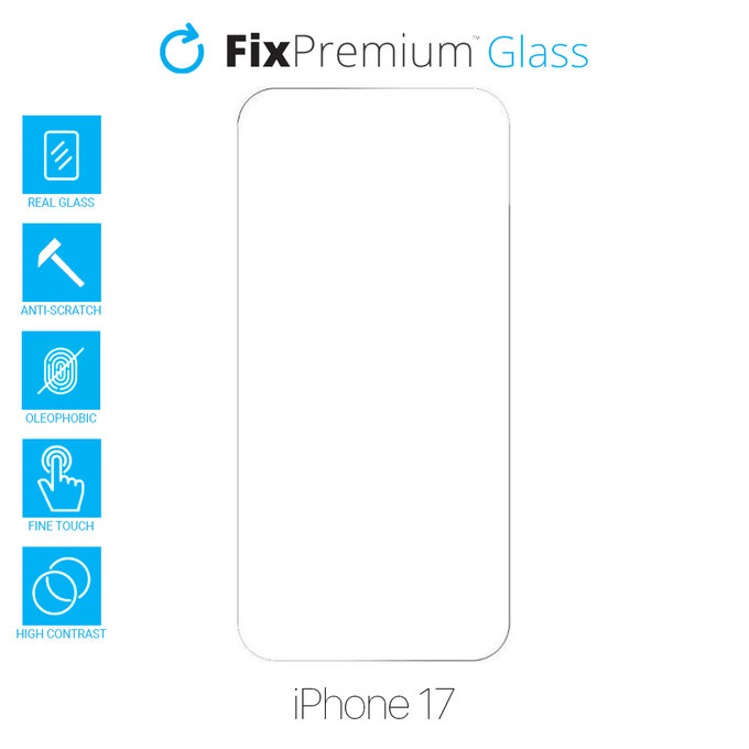 Vetro temperato per iPhone 17, FixPremium