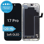 Schermo Soft OLED 120Hz per iPhone 17 Pro, Vetro touch con cornice, FixPremium