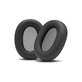 Cuscinetti auricolari di ricambio per Sony WH-1000XM6, Memory foam and PU leather, Black, 1 paio
