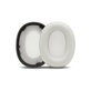 Cuscinetti auricolari di ricambio per Sony WH-1000XM6, Memory foam and PU leather, White, 1 paio