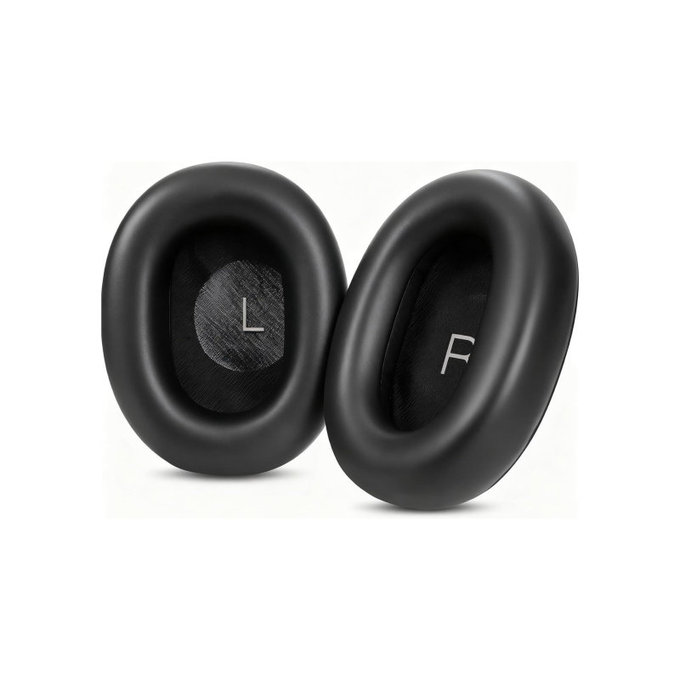 Cuscinetti auricolari di ricambio per JBL Tour One M3, Memory foam and PU leather, Black, 1 paio