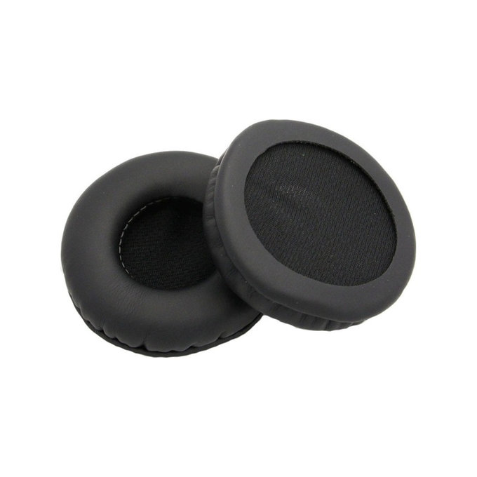Cuscinetti auricolari di ricambio per AKG K518, K518DJ, K81, K518LE, Memory foam and PU leather, Black, 1 paio