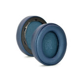 Cuscinetti auricolari di ricambio per Anker Soundcore Life Q30, Q35, Memory foam and PU leather, Blue con cuciture, 1 paio