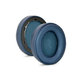 Cuscinetti auricolari di ricambio per Anker Soundcore Life Q30, Q35, Memory foam and PU leather, Blue con cuciture, 1 paio
