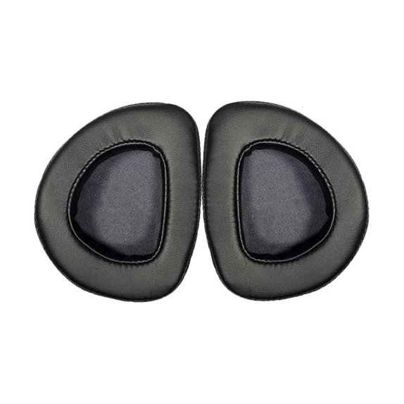 Cuscinetti auricolari di ricambio per Asus ROG Delta, Delta S, Memory foam and PU leather, Black, 1 paio