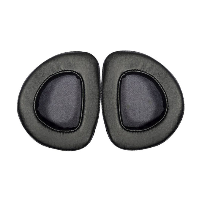 Cuscinetti auricolari di ricambio per Asus ROG Delta, Delta S, Memory foam and PU leather, Black, 1 paio