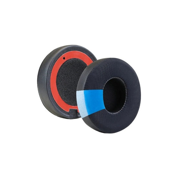 Cuscinetti auricolari di ricambio per Beats Solo 2 e 3, Memory foam and Textile + Neoprene, Black, Cooling Gel, 1 paio