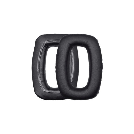 Cuscinetti auricolari di ricambio per Beyerdynamic DT 100, DT 150, DT 190, Memory foam and PU leather, Black, 1 paio