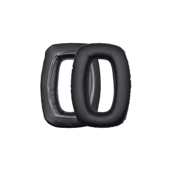 Cuscinetti auricolari di ricambio per Beyerdynamic DT 100, DT 150, DT 190, Memory foam and PU leather, Black, 1 paio