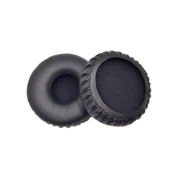 Cuscinetti auricolari di ricambio per Jabra Revo, Memory foam and PU leather, Black, 1 paio