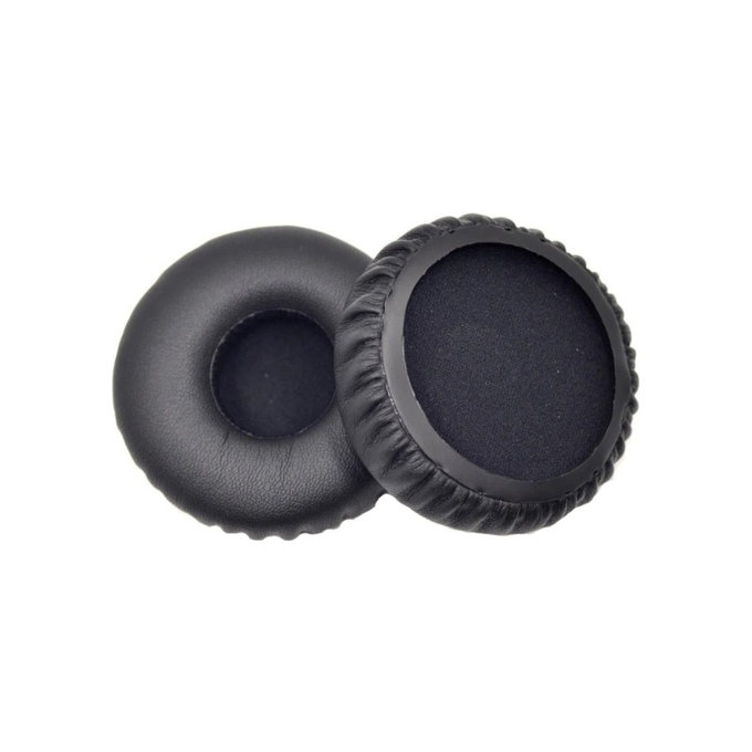 Cuscinetti auricolari di ricambio per Jabra Revo, Memory foam and PU leather, Black, 1 paio
