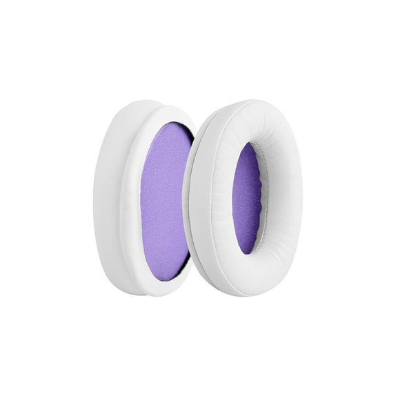 Cuscinetti auricolari di ricambio per Kingston HyperX Cloud Alpha Gaming, Memory foam and PU leather, White, 1 paio