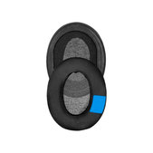 Cuscinetti auricolari di ricambio per Kingston HyperX Cloud, Memory foam + Neoprene + PU leather, Black, 1 paio
