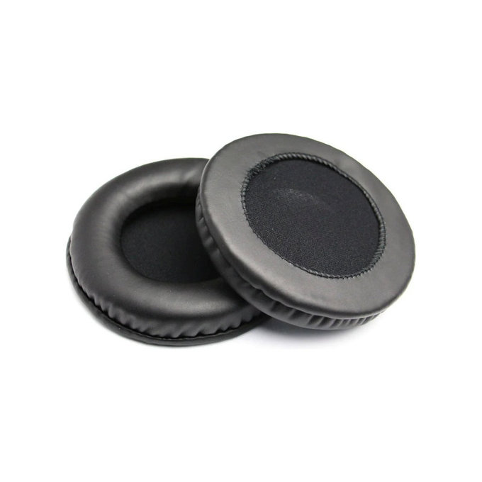 Cuscinetti auricolari di ricambio per Philips SHM1900, SHP1900, Memory foam and PU leather, Black, 1 paio
