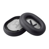Cuscinetti auricolari di ricambio per Plantronics BackBeat Pro 2, SE, 8200 UC, Memory foam and PU leather, Black, 1 paio